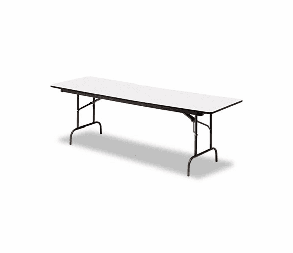 ICE55237 Premium Wood Laminate Folding Table, Rectangular, 96w x 30d x 29h, Gray By ICEBERG ENTERPRISES