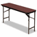 ICE55274 Premium Wood Laminate Folding Table, Rectangular, 60w x 18d x 29h, Mahogany By ICEBERG ENTERPRISES