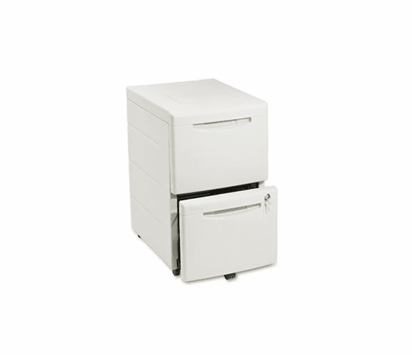 ICE55419 WorkManager Mobile Desk Height Pedestal File, Resin, 2 File Drawers, Platinum By ICEBERG ENTERPRISES