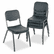 ICE64011 Rough N Ready Original Stack Chair, Resin, Black, 4/Carton By ICEBERG ENTERPRISES