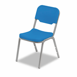 ICE64016 Rough N Ready Original Stack Chair, Resin, Blue, 4/Carton By ICEBERG ENTERPRISES