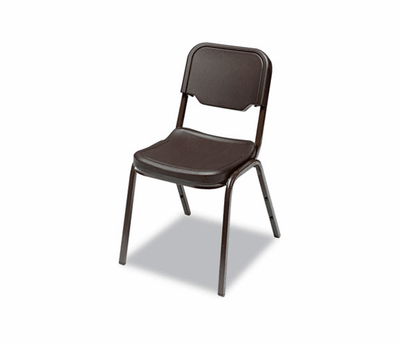 ICE64019 Rough N Ready Original Stack Chair, Resin, Espresso, 4/Carton By ICEBERG ENTERPRISES