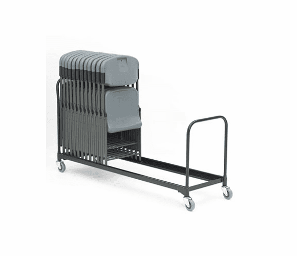 ICE64048 8' Folding Chair Cart, 34-Chair Capacity, Black By ICEBERG ENTERPRISES