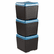 ICE64536 Otto File Ottoman, 18w x 18d x 17-1/4h, Aqua/Black By ICEBERG ENTERPRISES