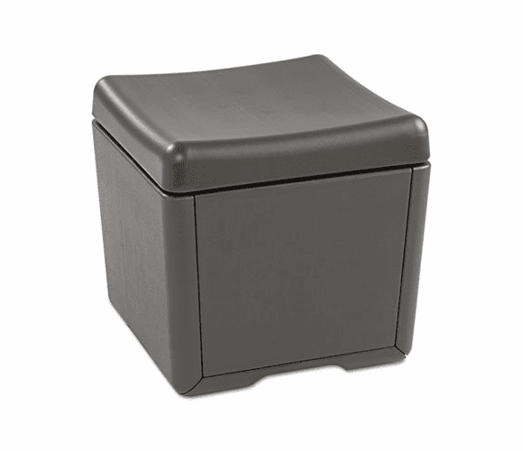 ICE64537 Otto File Ottoman, 18w x 18d x 17-1/4h, Charcoal/Charcoal By ICEBERG ENTERPRISES