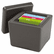 ICE64537 Otto File Ottoman, 18w x 18d x 17-1/4h, Charcoal/Charcoal By ICEBERG ENTERPRISES