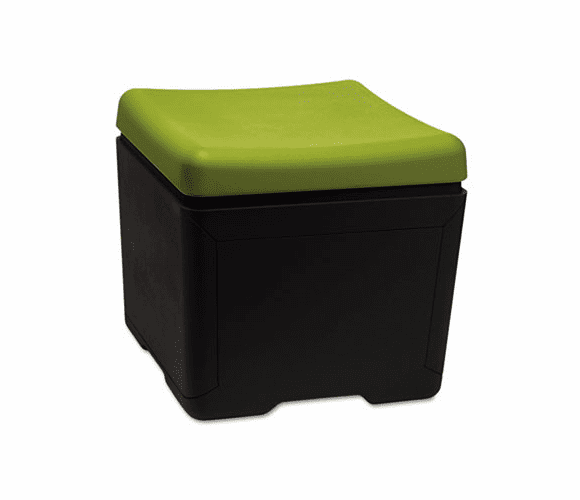 ICE64538 Otto File Ottoman, 18w x 18d x 17-1/4h, Green/Black By ICEBERG ENTERPRISES