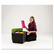 ICE64538 Otto File Ottoman, 18w x 18d x 17-1/4h, Green/Black By ICEBERG ENTERPRISES