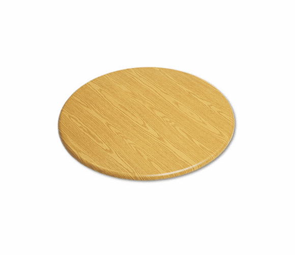 ICE65034 OfficeWorks Round Table Top, 42" Diameter, Light Oak By ICEBERG ENTERPRISES