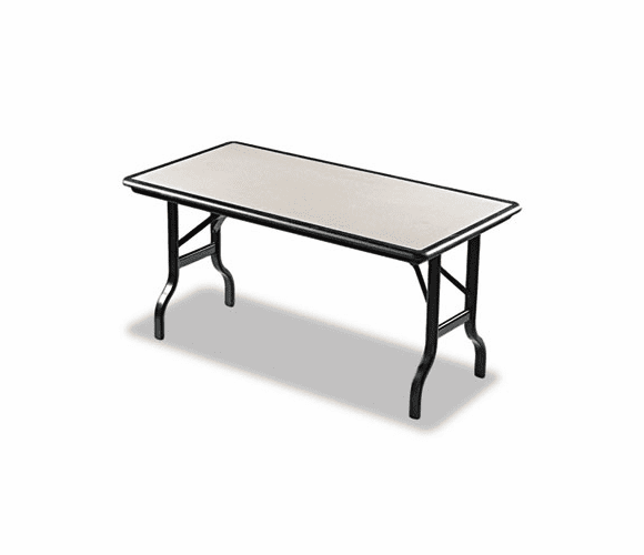 ICE65117 IndestrucTable Resin Rectangular Folding Table, 60w x 30d x 29h, Granite By ICEBERG ENTERPRISES