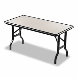 ICE65117 IndestrucTable Resin Rectangular Folding Table, 60w x 30d x 29h, Granite By ICEBERG ENTERPRISES