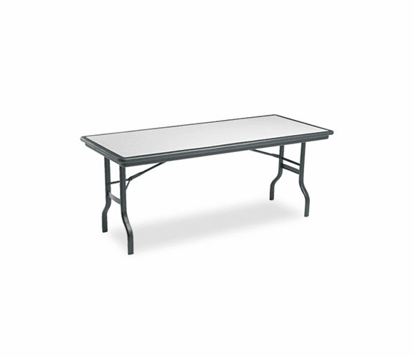 ICE65127 IndestrucTable Resin Rectangular Folding Table, 72w x 30d x 29h, Granite By ICEBERG ENTERPRISES
