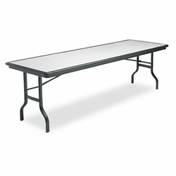 ICE65137 IndestrucTable Resin Rectangular Folding Table, 96w x 30d x 29h, Granite By ICEBERG ENTERPRISES