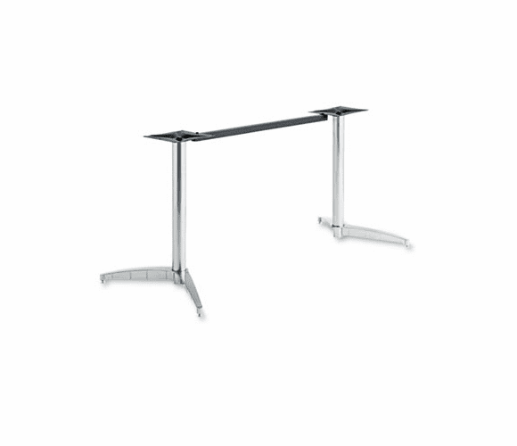 ICE65140 OfficeWorks Rectangular Table Base, 26w x 29h, Chrome Finish By ICEBERG ENTERPRISES