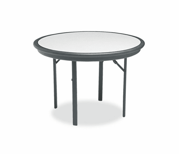 ICE65147 IndestrucTable Resin Folding Table, 42" dia. X 29h, Granite By ICEBERG ENTERPRISES
