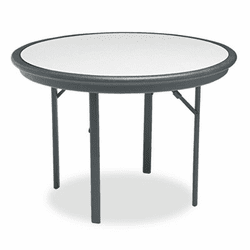 ICE65147 IndestrucTable Resin Folding Table, 42" dia. X 29h, Granite By ICEBERG ENTERPRISES