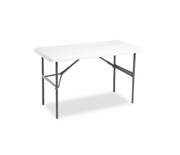 ICE65203 IndestrucTable TOO 1200 Series Resin Folding Table, 48w x 24d x 29h, Platinum By ICEBERG ENTERPRISES