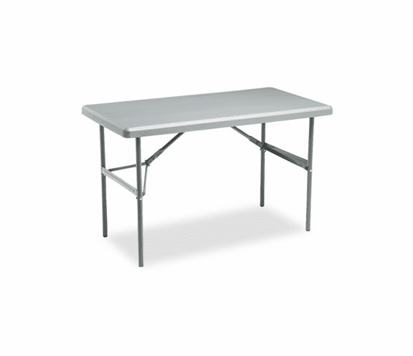 ICE65207 IndestrucTable TOO 1200 Series Resin Folding Table, 48w x 24d x 29h, Charcoal By ICEBERG ENTERPRISES