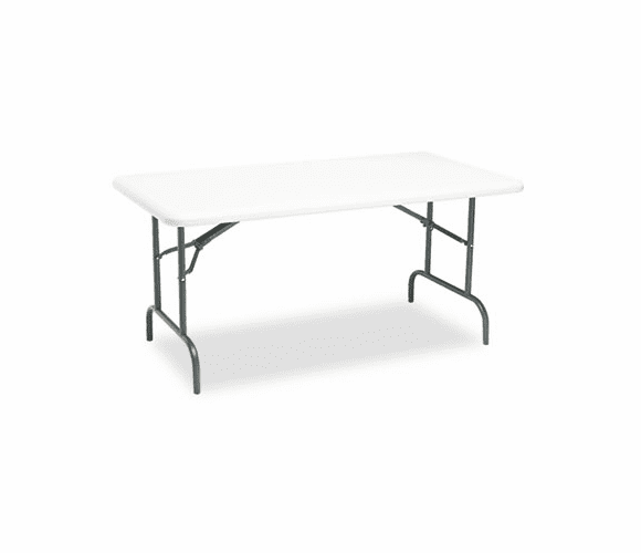 ICE65213 IndestrucTable TOO 1200 Series Resin Folding Table, 60w x 30d x 29h, Platinum By ICEBERG ENTERPRISES