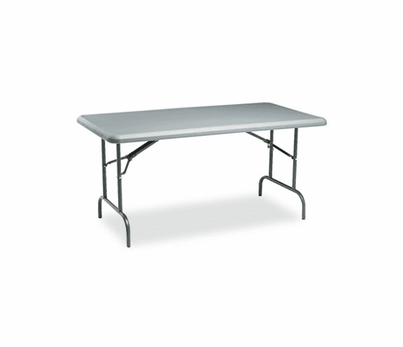 ICE65217 IndestrucTable TOO 1200 Series Resin Folding Table, 60w x 30d x 29h, Charcoal By ICEBERG ENTERPRISES