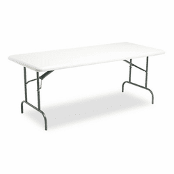 ICE65223 IndestrucTable TOO 1200 Series Resin Folding Table, 72w x 30d x 29h, Platinum By ICEBERG ENTERPRISES