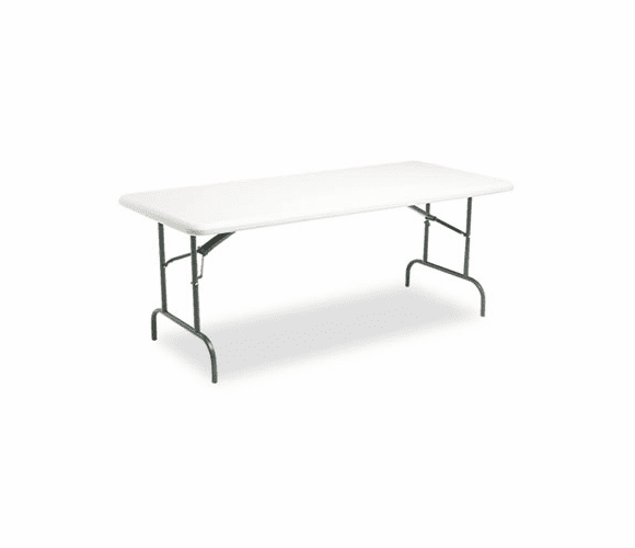 ICE65223 IndestrucTable TOO 1200 Series Resin Folding Table, 72w x 30d x 29h, Platinum By ICEBERG ENTERPRISES