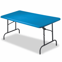 ICE65226 Indestruc-Tables Too 1200 Series Rectangular Table, 72w x 30d x 29h, Blue By ICEBERG ENTERPRISES