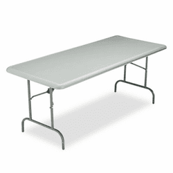 ICE65227 IndestrucTable TOO 1200 Series Resin Folding Table, 72w x 30d x 29h, Charcoal By ICEBERG ENTERPRISES