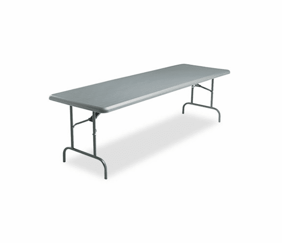 ICE65237 IndestrucTable TOO 1200 Series Resin Folding Table, 96w x 30d x 29h, Charcoal By ICEBERG ENTERPRISES