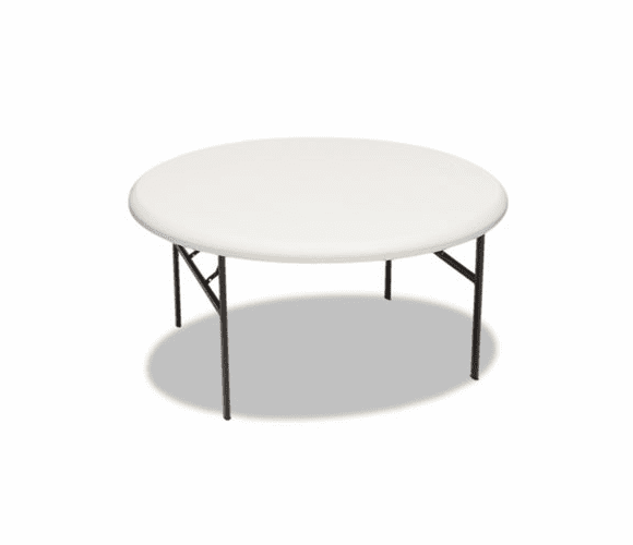 ICE65263 IndestrucTable TOO 1200 Series Resin Folding Table, 60 dia x 29h, Platinum By ICEBERG ENTERPRISES