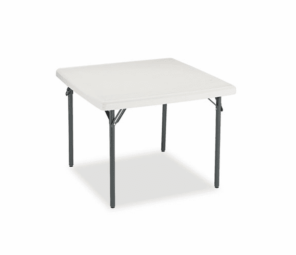 ICE65273 IndestrucTable TOO 1200 Series Resin Folding Table, 37w x 37d x 29h, Platinum By ICEBERG ENTERPRISES