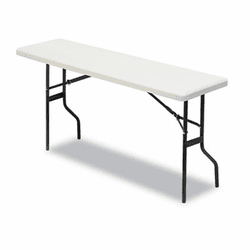 ICE65363 IndestrucTable TOO 1200 Series Resin Folding Table, 72w x 18d x 29h, Platinum By ICEBERG ENTERPRISES