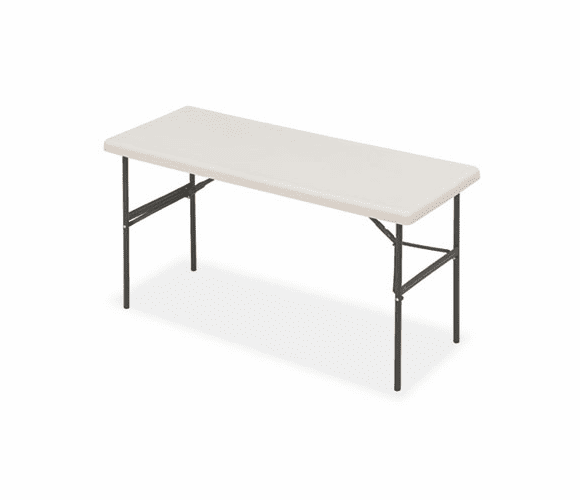ICE65373 IndestrucTable TOO 1200 Series Resin Folding Table, 60w x 24d x 29h, Platinum By ICEBERG ENTERPRISES