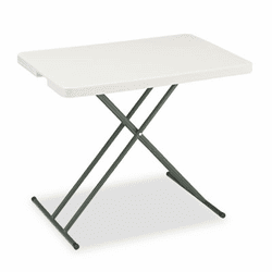 ICE65490 IndestrucTable TOO 1200 Series Resin Personal Folding Table, 30w x 20d, Platinum By ICEBERG ENTERPRISES