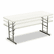 ICE65623 IndestrucTable TOO Adj Hgt Resin Folding Table, 72w x 30d x 25-35h, Platinum By ICEBERG ENTERPRISES
