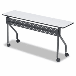 ICE68057 OfficeWorks Mobile Training Table, 60w x 18d x 29h, Gray By ICEBERG ENTERPRISES