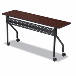 ICE68068 OfficeWorks Mobile Training Table, Rectangular, 72w x 18d x 29h, Mahogany By ICEBERG ENTERPRISES