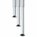 ICE68140 OfficeWorks Teaming Table Adjustable Height Leg Set, Silver/Chrome, Pair By ICEBERG ENTERPRISES