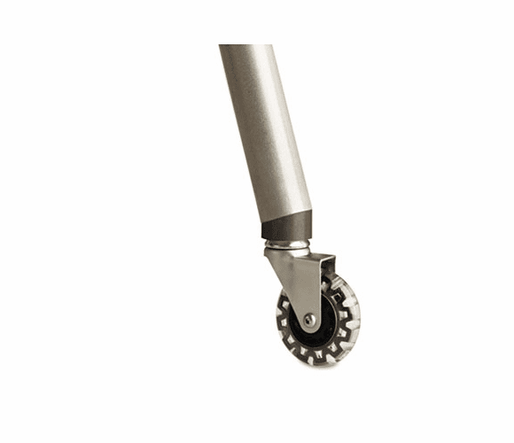 ICE68150 OfficeWorks Teaming Table Fixed Height Leg Set with Casters, Silver/Chrome, Pair By ICEBERG ENTERPRISES