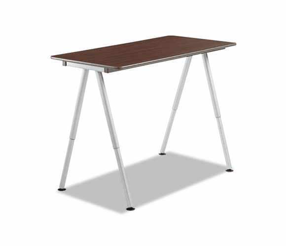 ICE68204 OfficeWorks Teaming Table Top, 48w x 24d, Walnut By ICEBERG ENTERPRISES