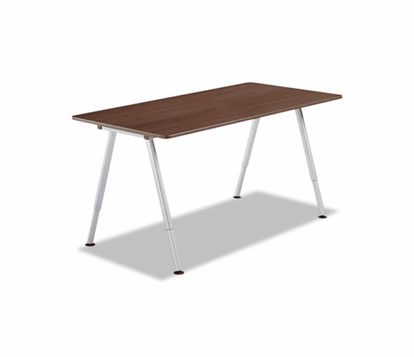 ICE68214 OfficeWorks Teaming Table Top, 60w x 30d, Walnut By ICEBERG ENTERPRISES