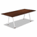 ICE68224 OfficeWorks Teaming Table Top, 72w x 36d, Walnut By ICEBERG ENTERPRISES