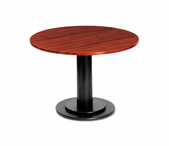 ICE69158 OfficeWorks 48" Round Conference Table Top, Square Edge, Mahogany By ICEBERG ENTERPRISES