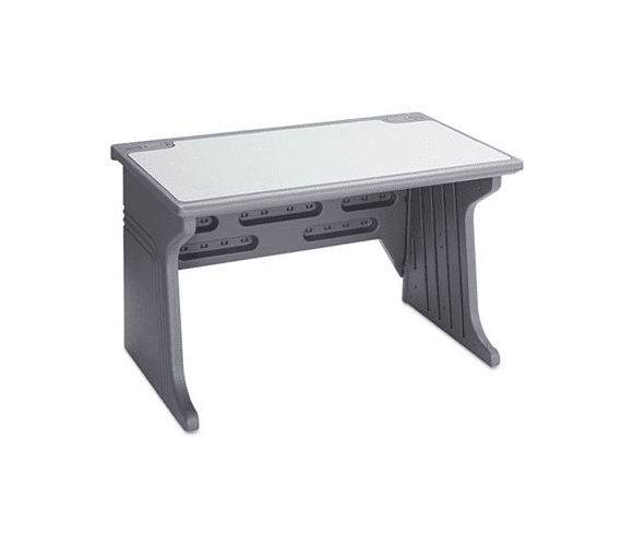 ICE92302 Aspira Modular Workstation Desk, Resin, 48w x 28d x 30h, Charcoal By ICEBERG ENTERPRISES
