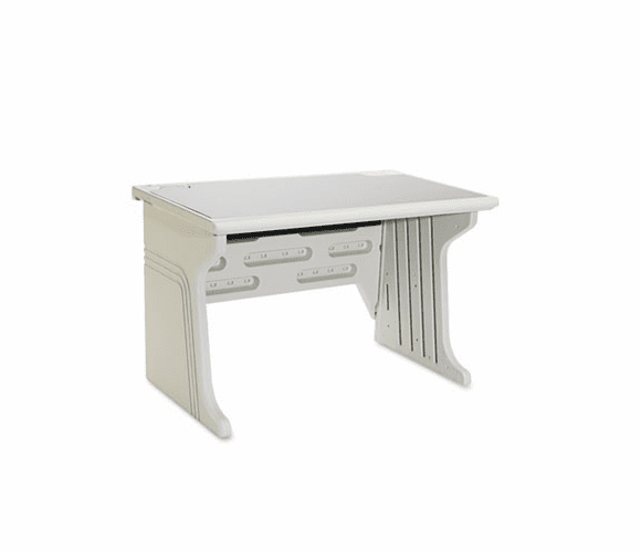 ICE92303 Aspira Modular Workstation Desk, Resin, 48w x 28d x 30h, Platinum By ICEBERG ENTERPRISES