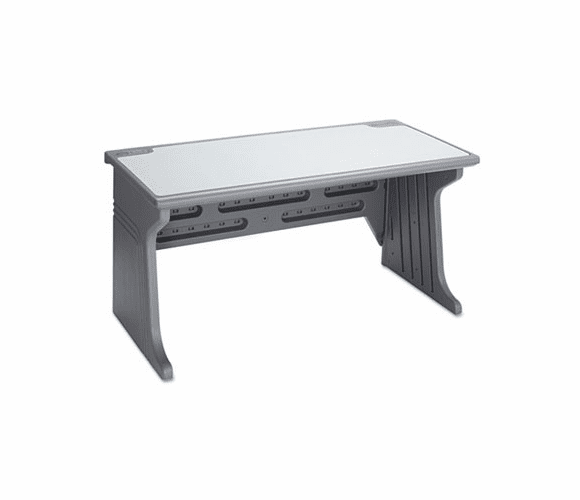 ICE92402 Aspira Modular Workstation Desk, Resin, 60w x 28d x 30h, Charcoal By ICEBERG ENTERPRISES
