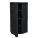 ICE92571 OfficeWorks Resin Storage Cabinet, 36w x 22d x 72h, Black By ICEBERG ENTERPRISES