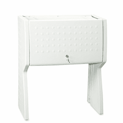 ICE92803 Aspira Hutch, Resin, 30-1/2w x 16-1/4d x 36h, Platinum By ICEBERG ENTERPRISES