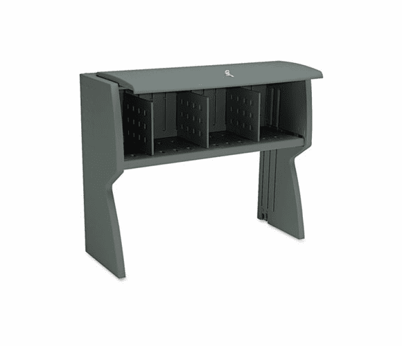 ICE92852 Aspira Hutch, Resin, 43-1/2w x 16-1/4d x 36h, Charcoal By ICEBERG ENTERPRISES