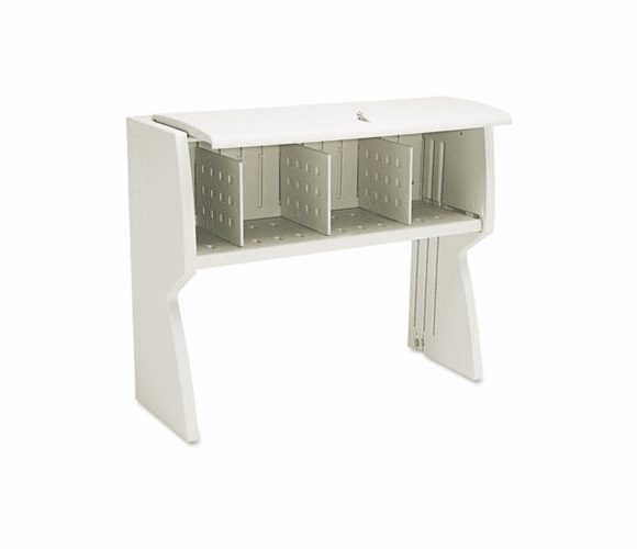 ICE92853 Aspira Hutch, Resin, 43-1/2w x 16-1/4d x 36h, Platinum By ICEBERG ENTERPRISES